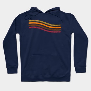 70s retro stripes Hoodie